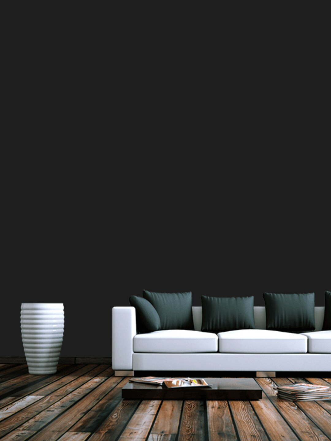 Jaamso Royals Black Plain Matte Vinyl Self Adhesive Wallpaper