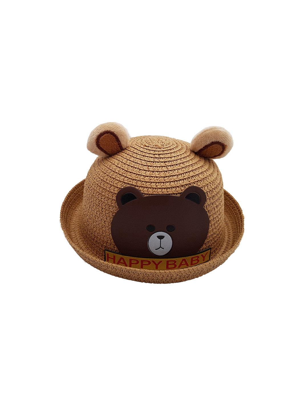 JENNA Boys Bear Woven Design Sun Hat