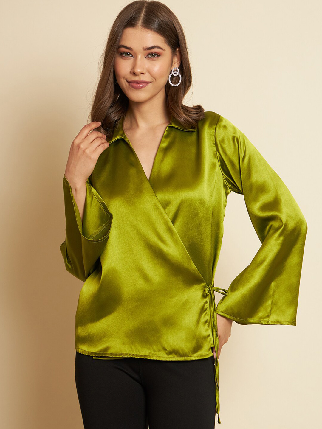 Trend Arrest Shirt Collar Shirt Style Top