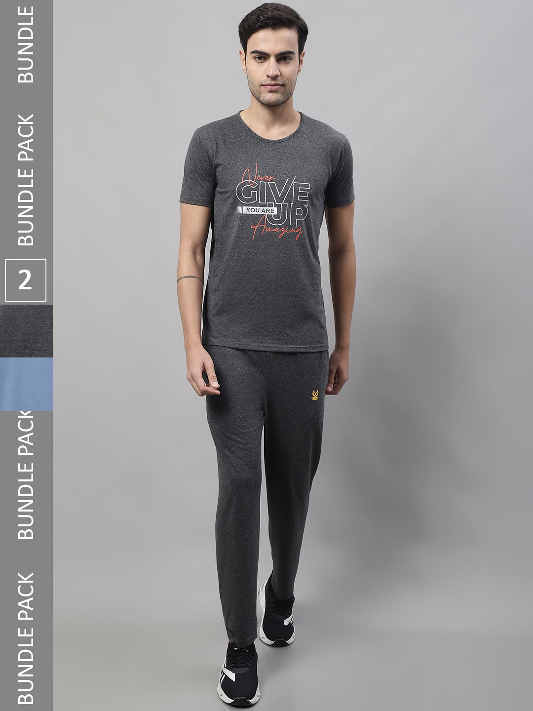 MACK JONNEY Pack Of 2 Printed T-Shirts With Track-Pants