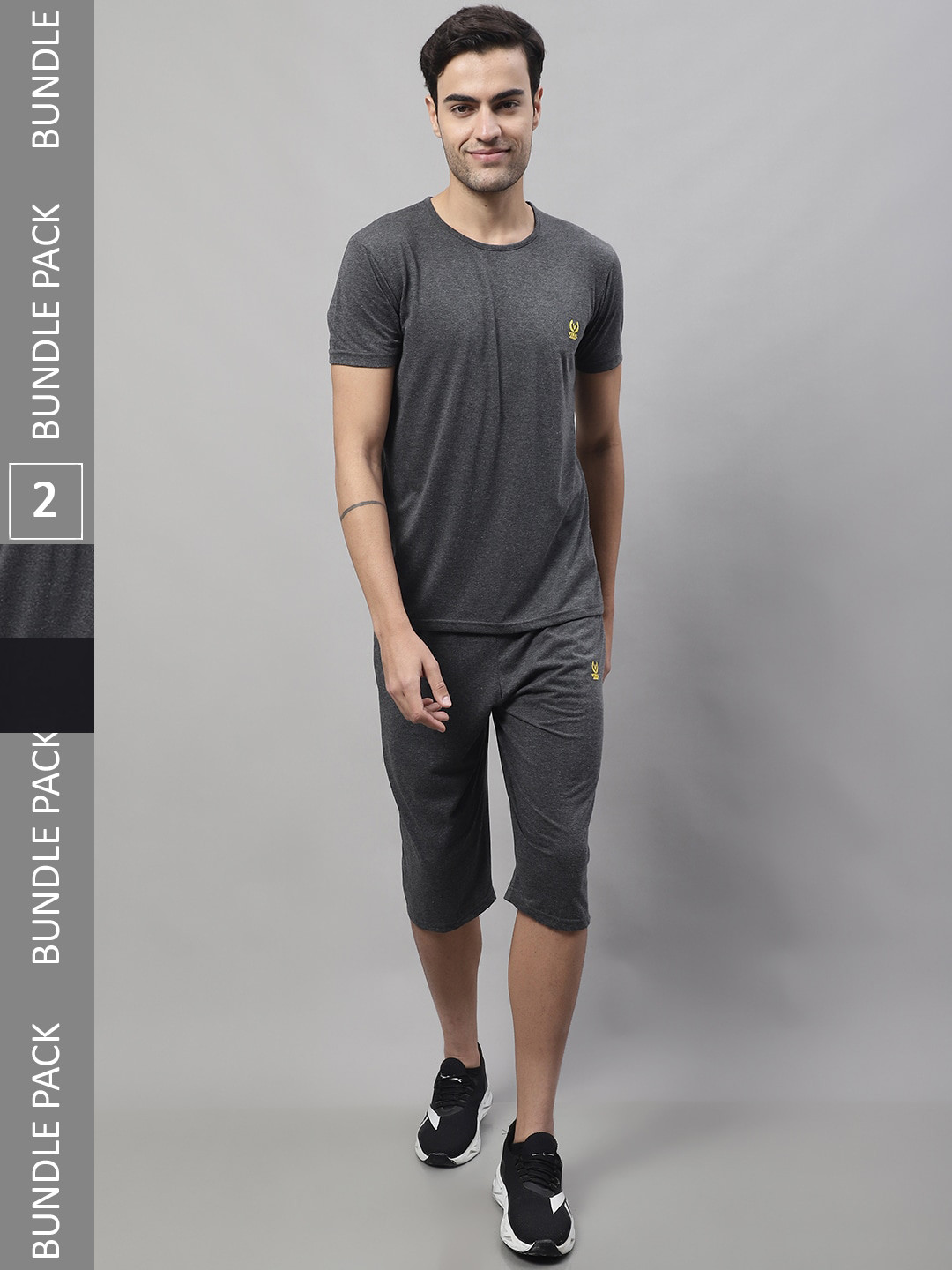 MACK JONNEY Pack Of 2 T-Shirt & Shorts Sports Tracksuit