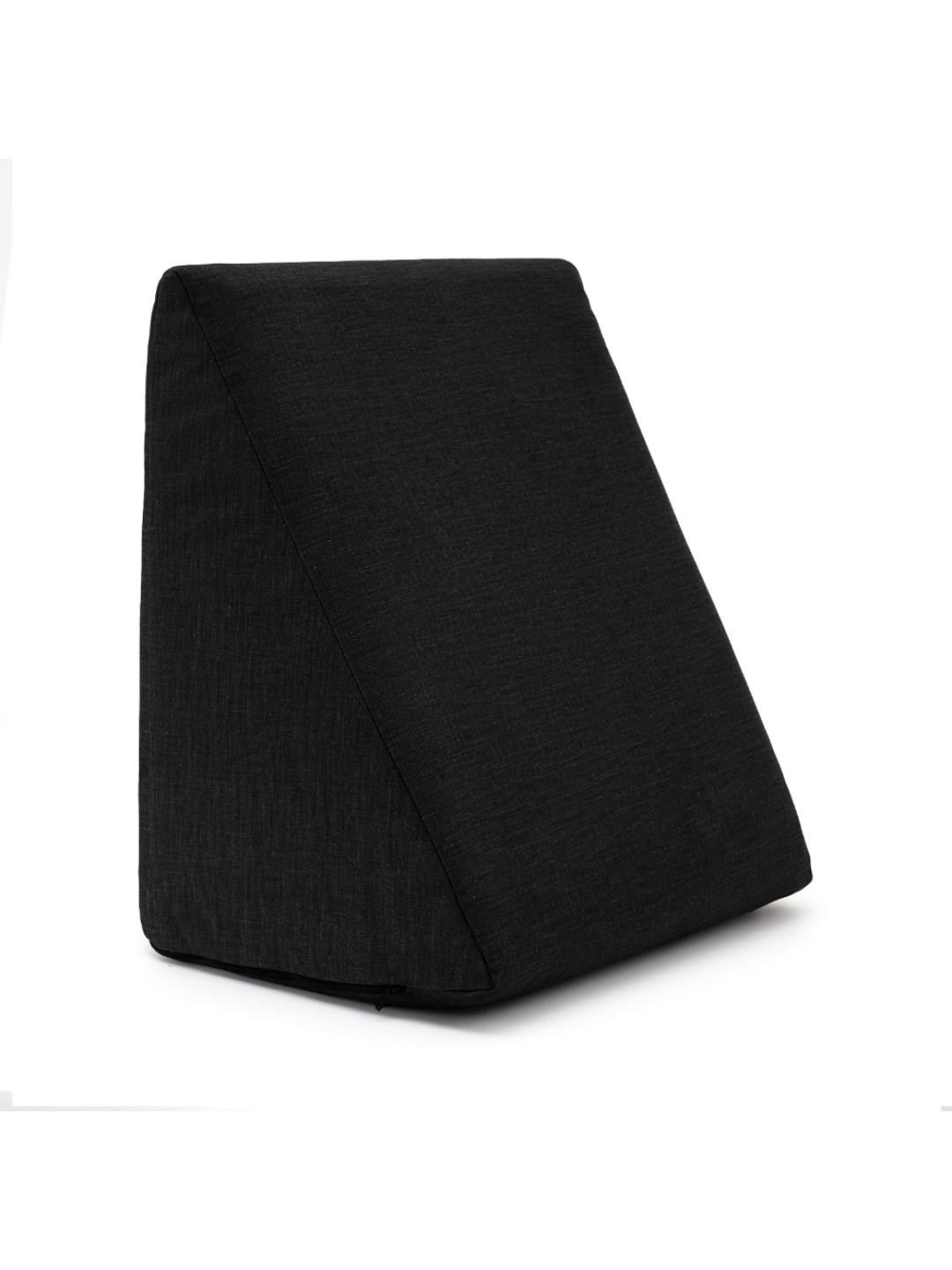 wakefit Black Solid Polyester Adjustable Medium Memory Foam Therapedic Pillow-44.4 x 27.9 x 45.7 cm