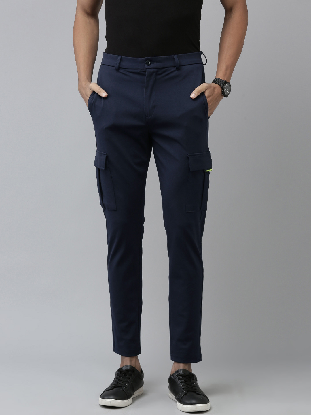 Van Heusen Flex Men Slim Fit Cargos Trousers
