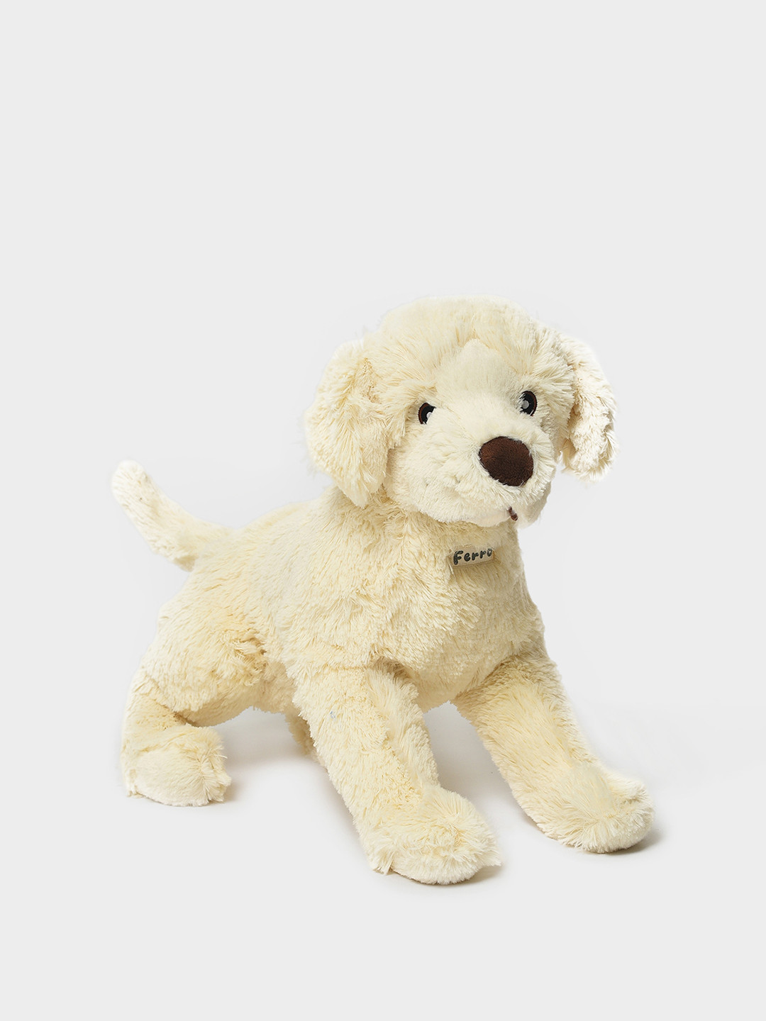 MiArcus Golden Retreiver Soft Plush Toy White - Length 40 Cm