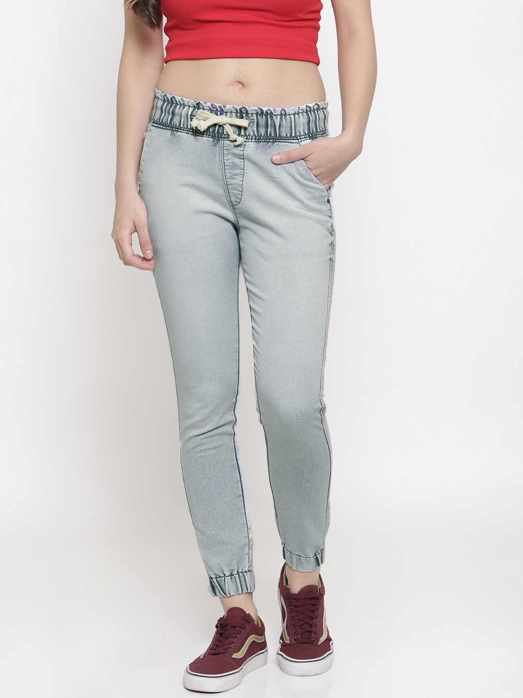 joggers jeans for womens myntra