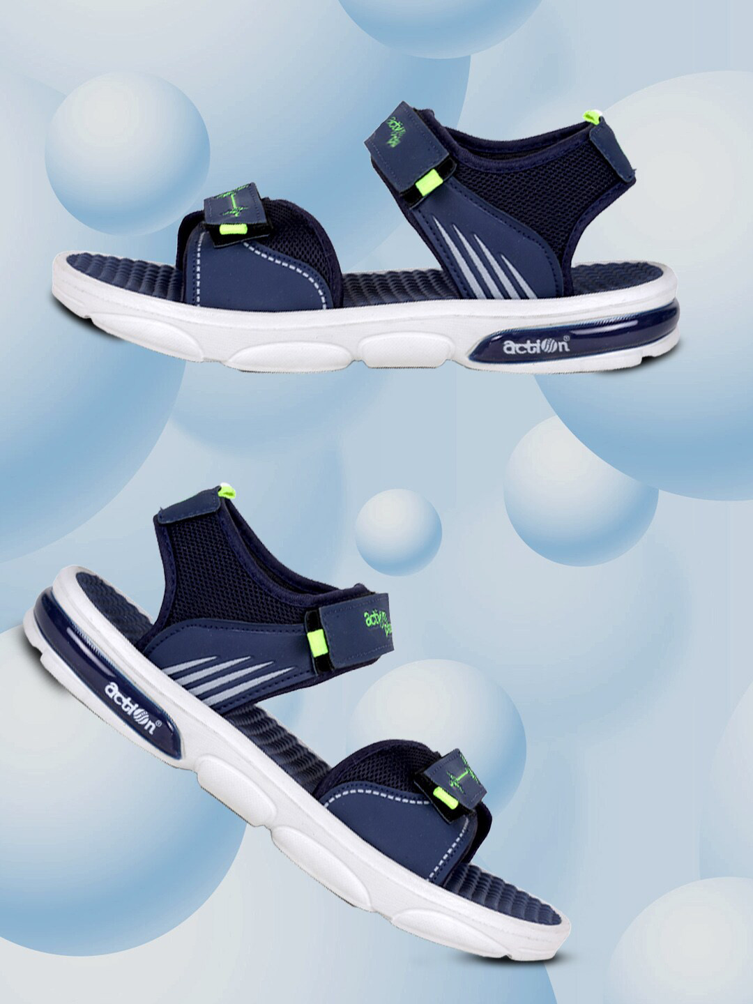 Action EVA Flotter Men Velcro Closure Sports Sandals