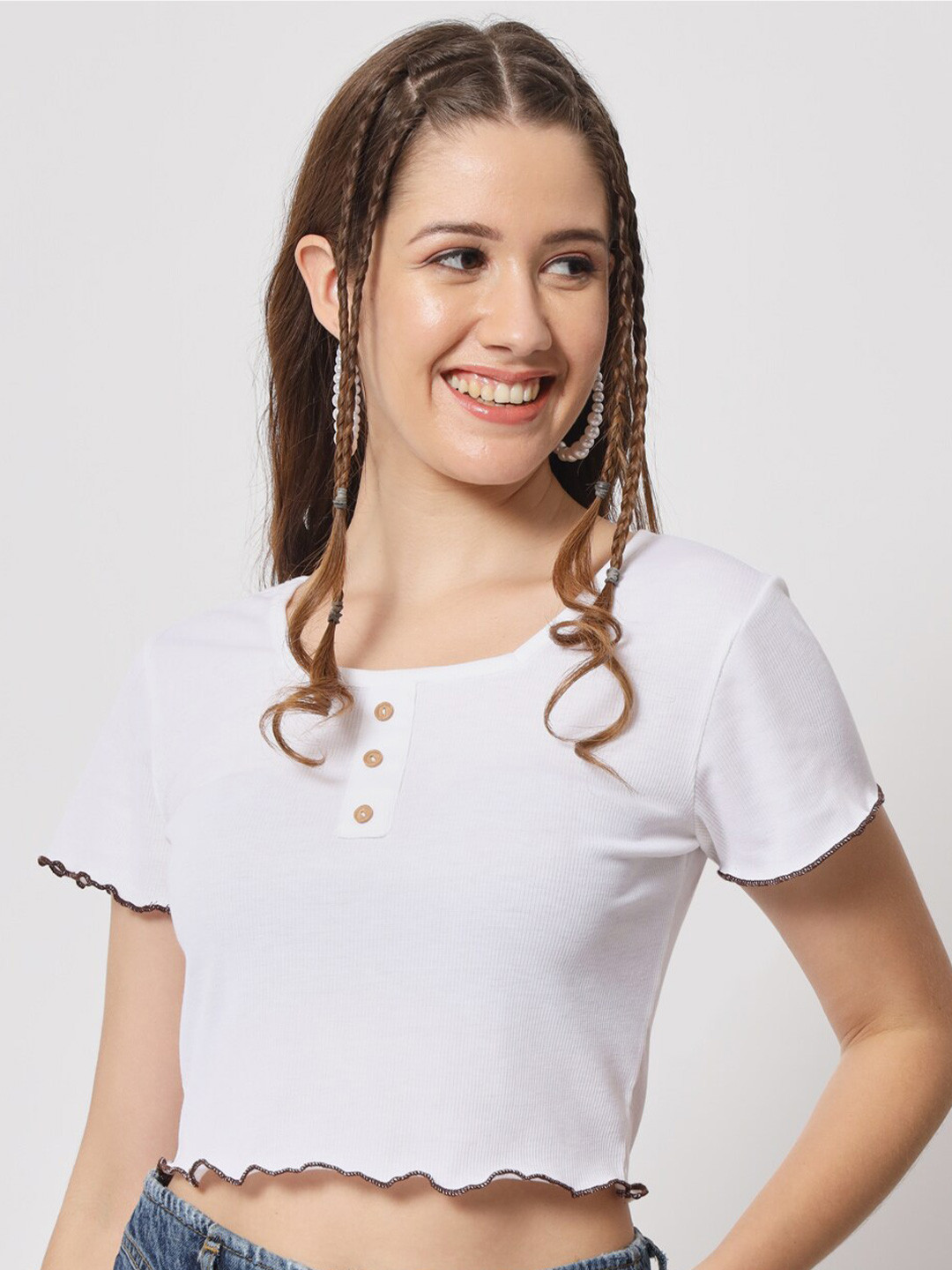 angloindu Pockets Slim Fit T-shirt