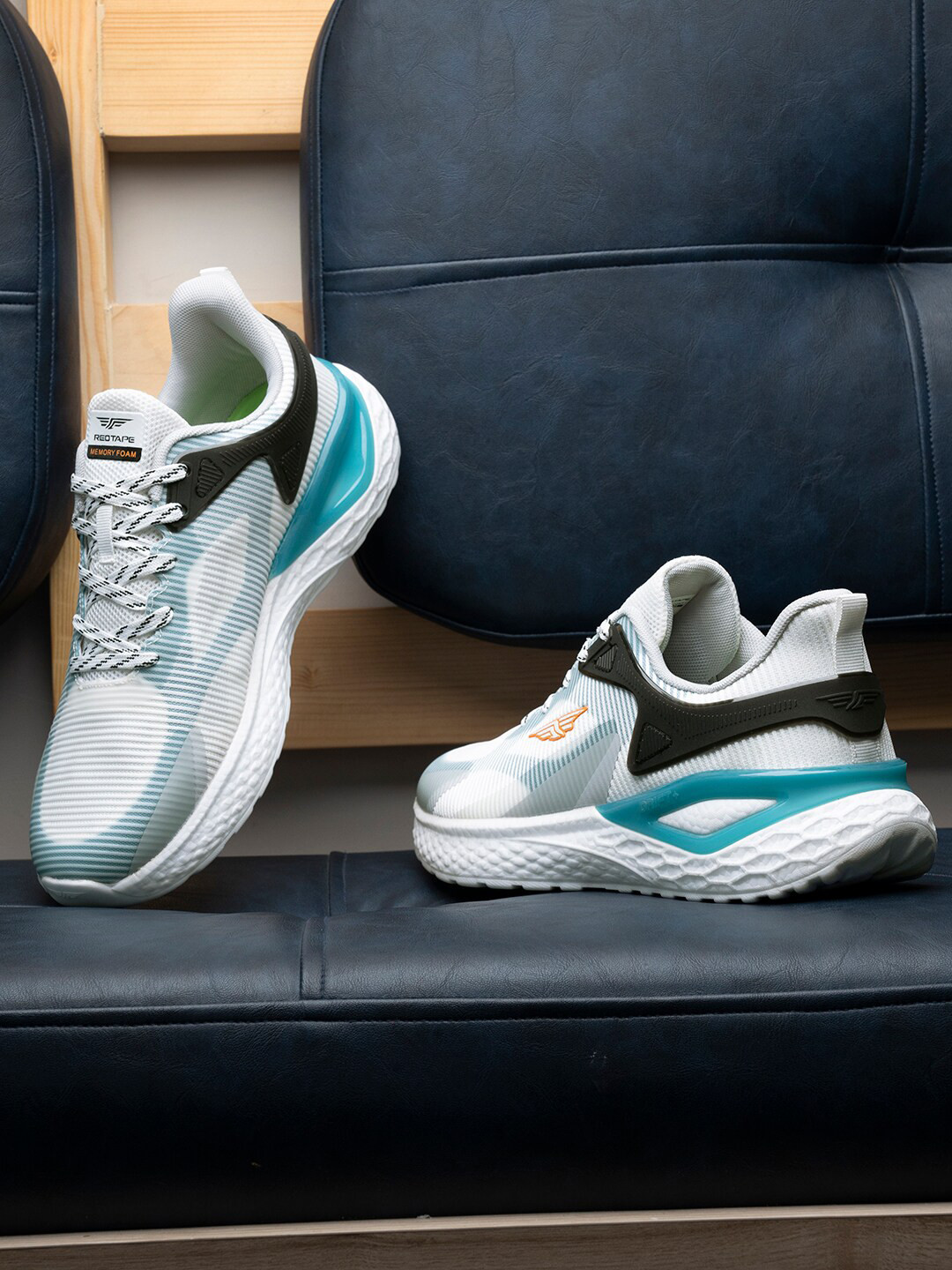 Red Tape Men Memory Foam Textile Walking Shoes