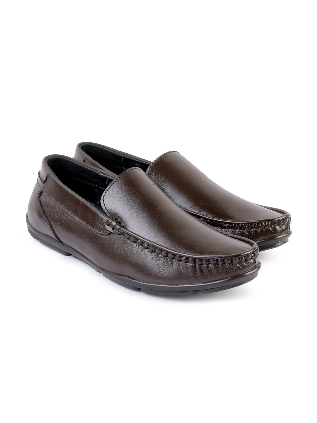 BRATVA Men Slip On Leather Loafers