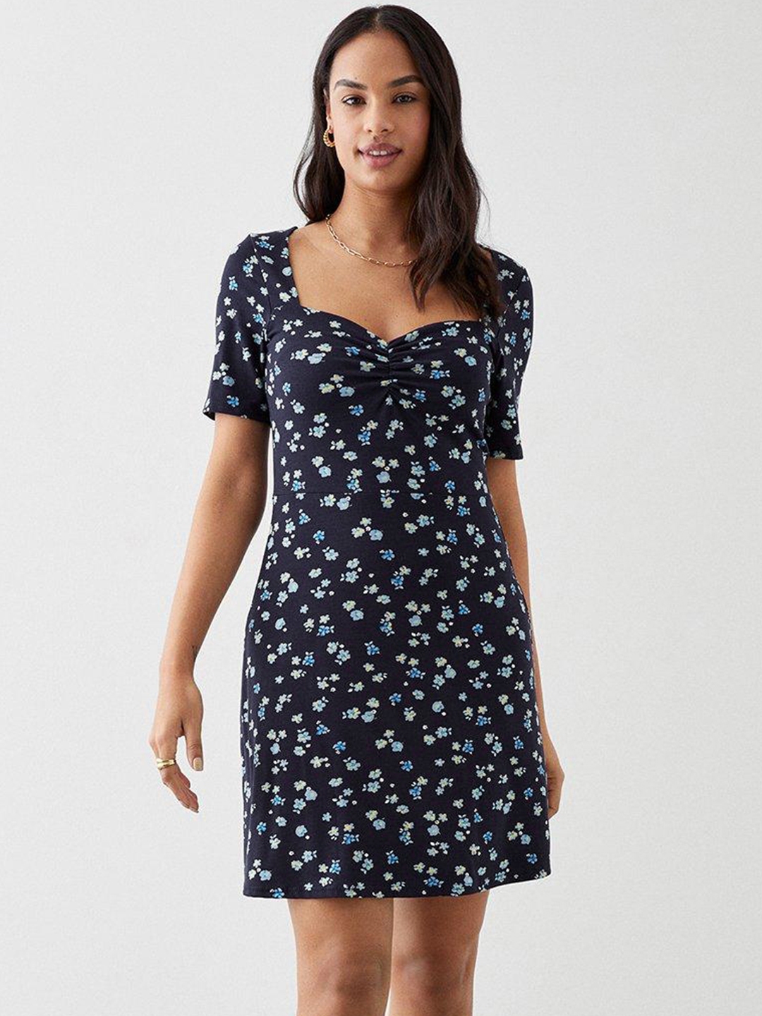 Dorothy perkins navy cheap floral dress