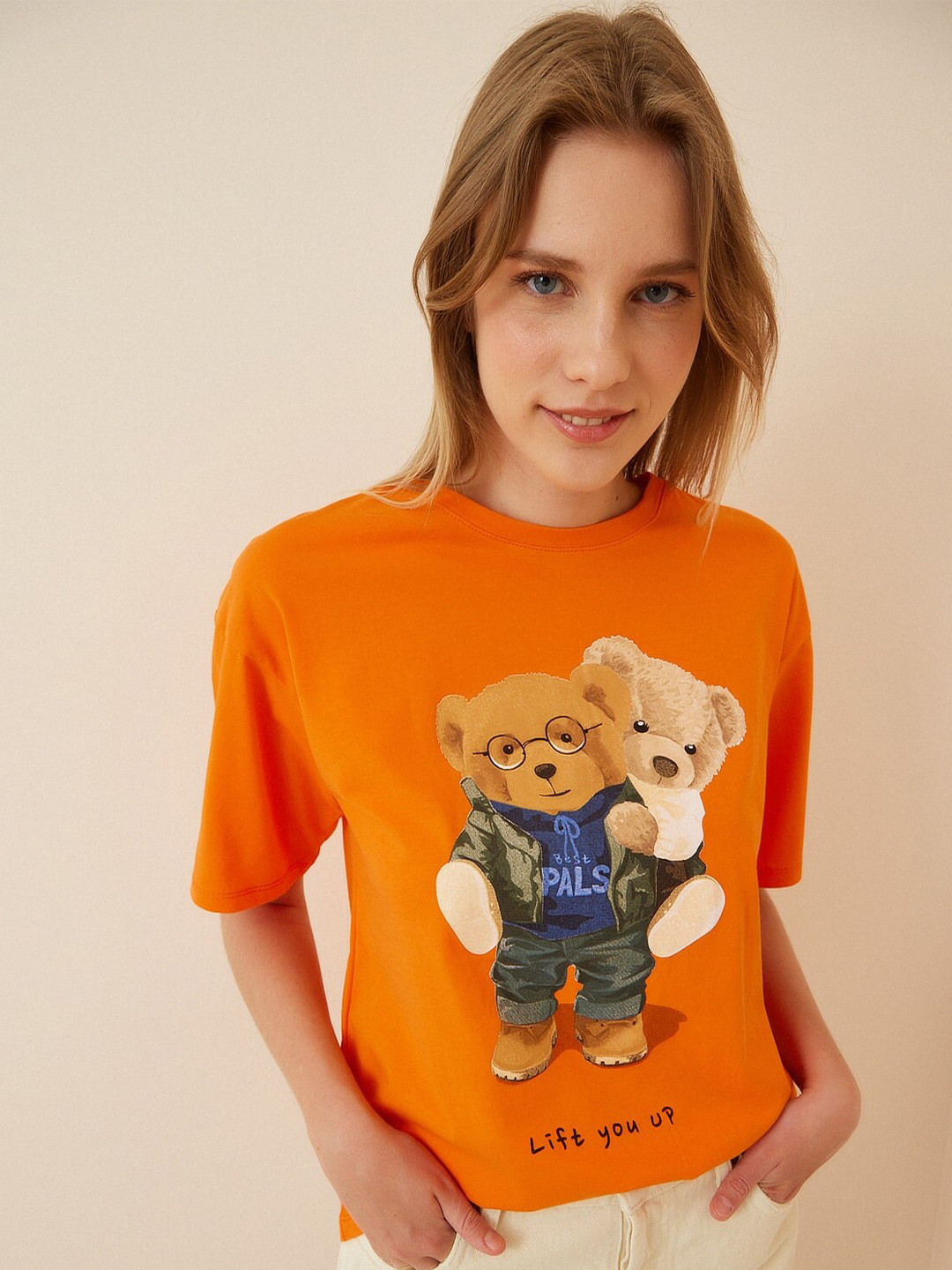 Happiness istanbul Graphic Printed Pure Cotton T-shirt