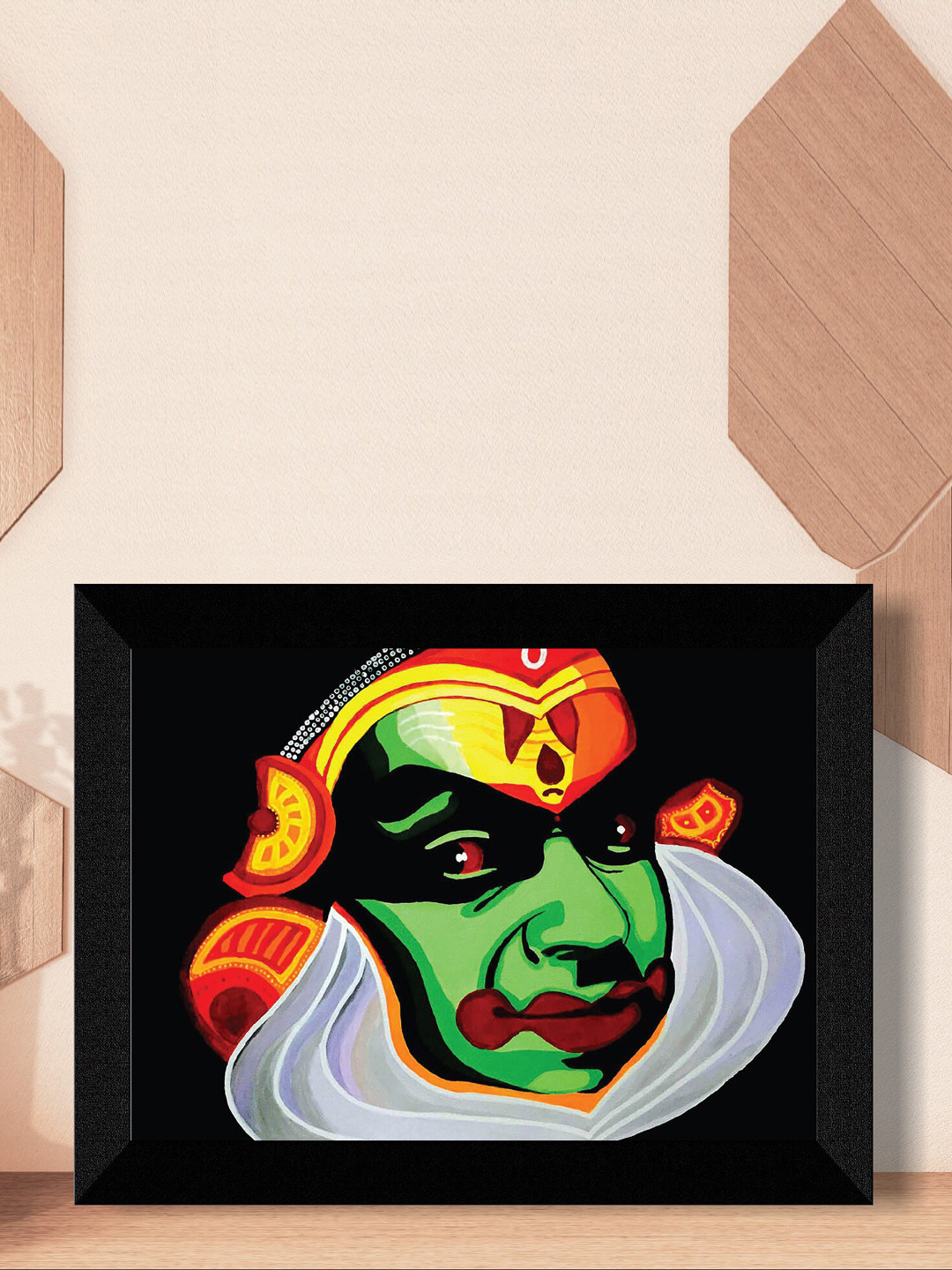 SAF Black Paper Wall Living Room Rectangle Potrait Paintings Wall Art -14 x 11In