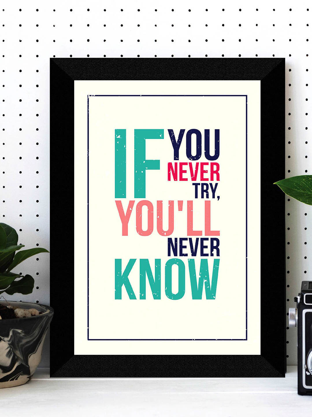 SAF Cream Colored & Black Painting Wall Art