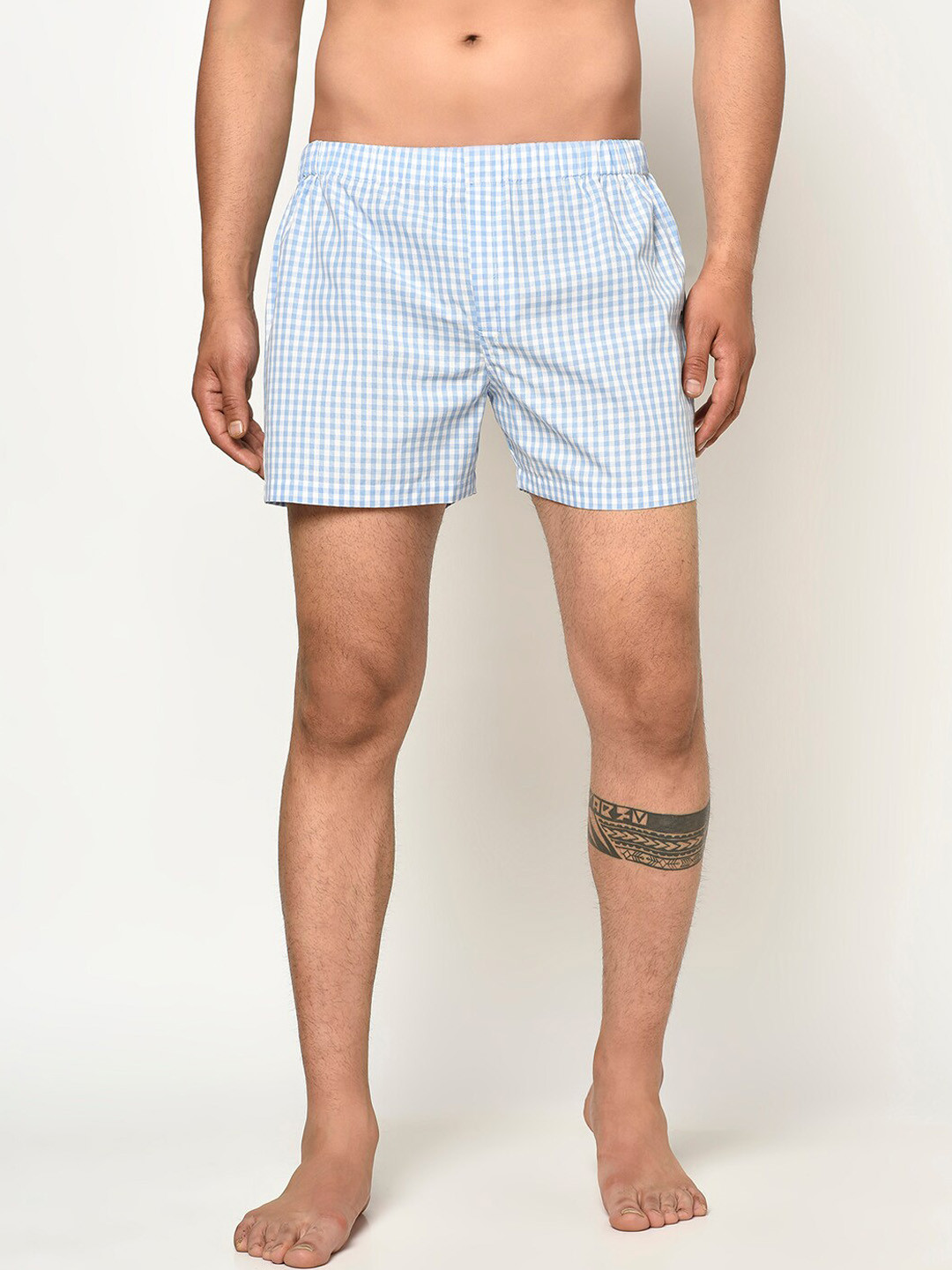GLITO Men Checkered Pure Cotton Boxer BXR#01-S