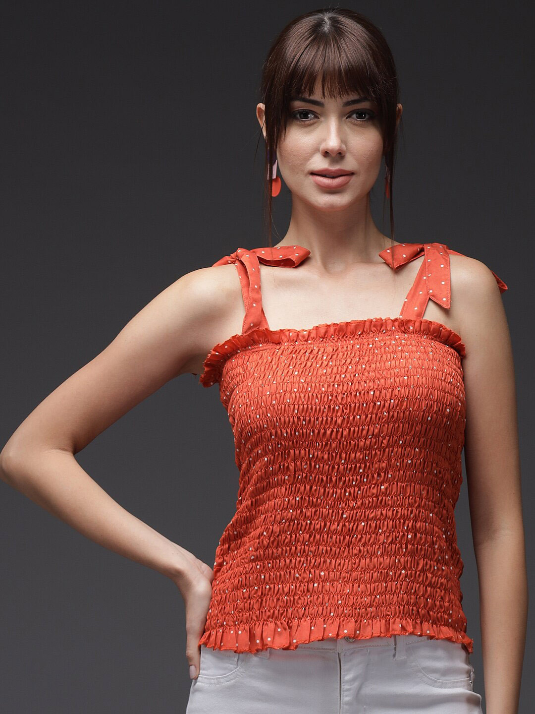 BAESD Self Design Shoulder Straps Top