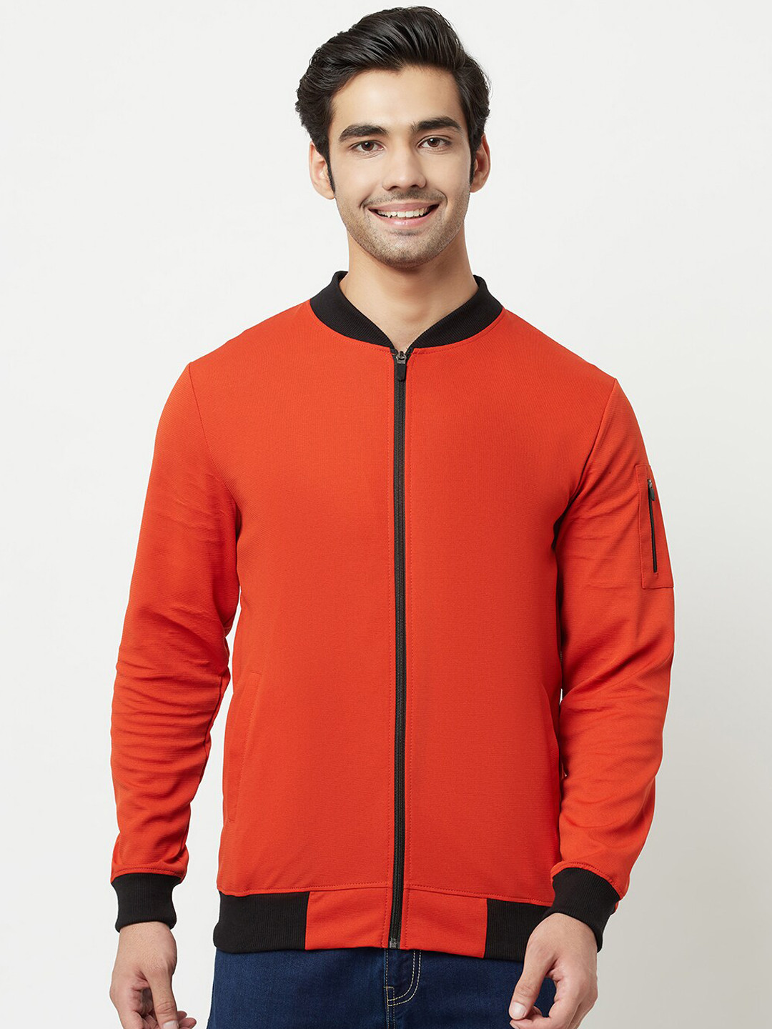 GLITO Mock Collar Dry-Fit Bomber Jacket