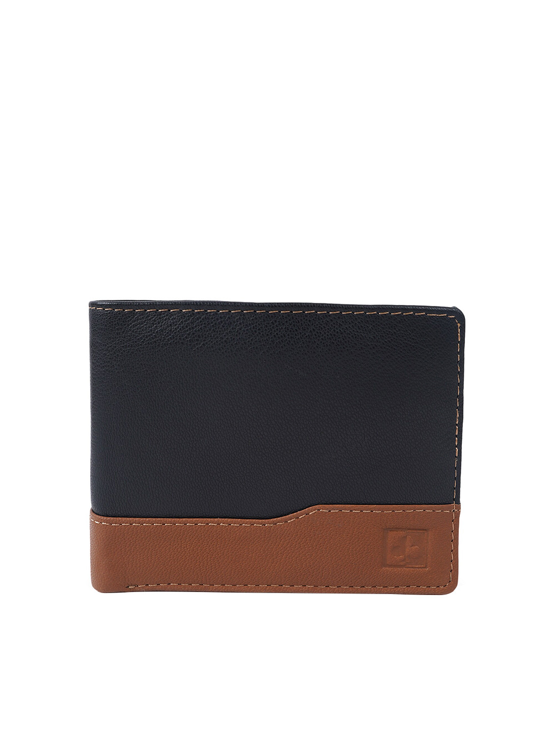 CIMONI Colourblocked Leather Two Fold Wallet