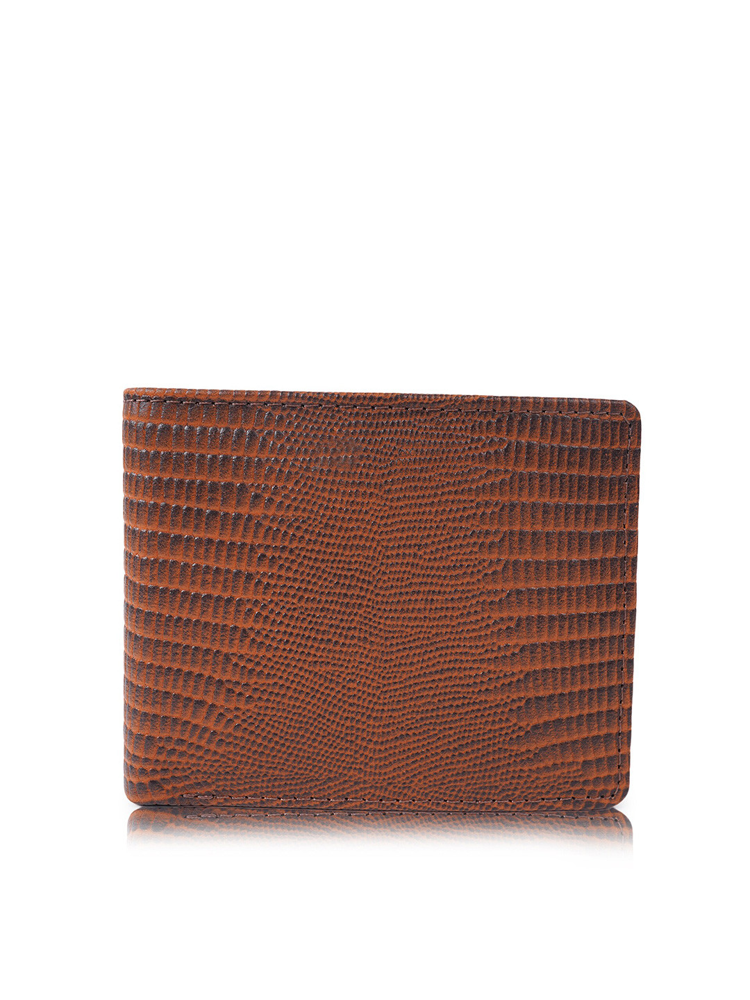 CIMONI Textured Leather Short Two Fold Wallet