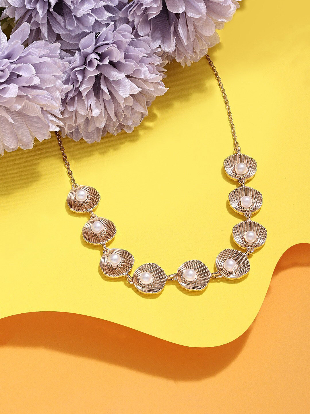 Zaveri Pearls Gold-Plated Choker Necklace