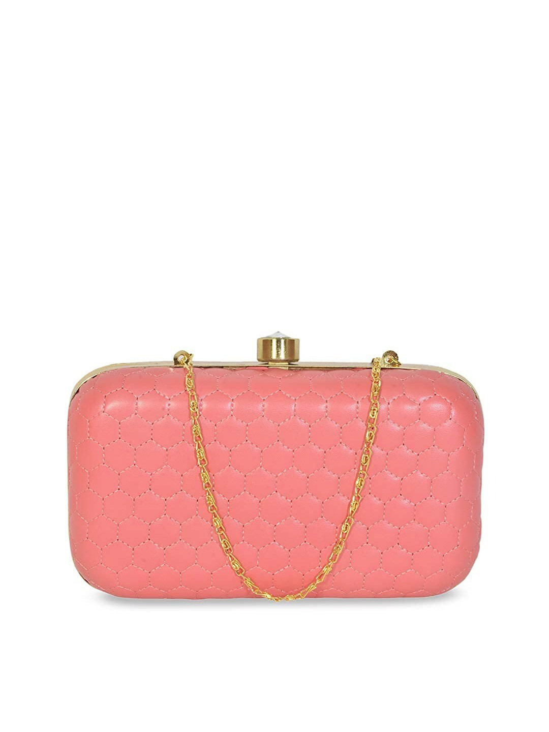 FRINGES Box Clutch with Quilted