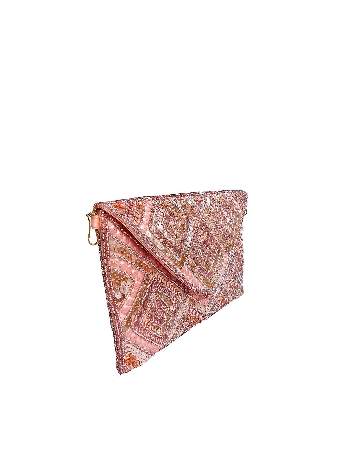 FRINGES Embellished Sequined Purse Clutch