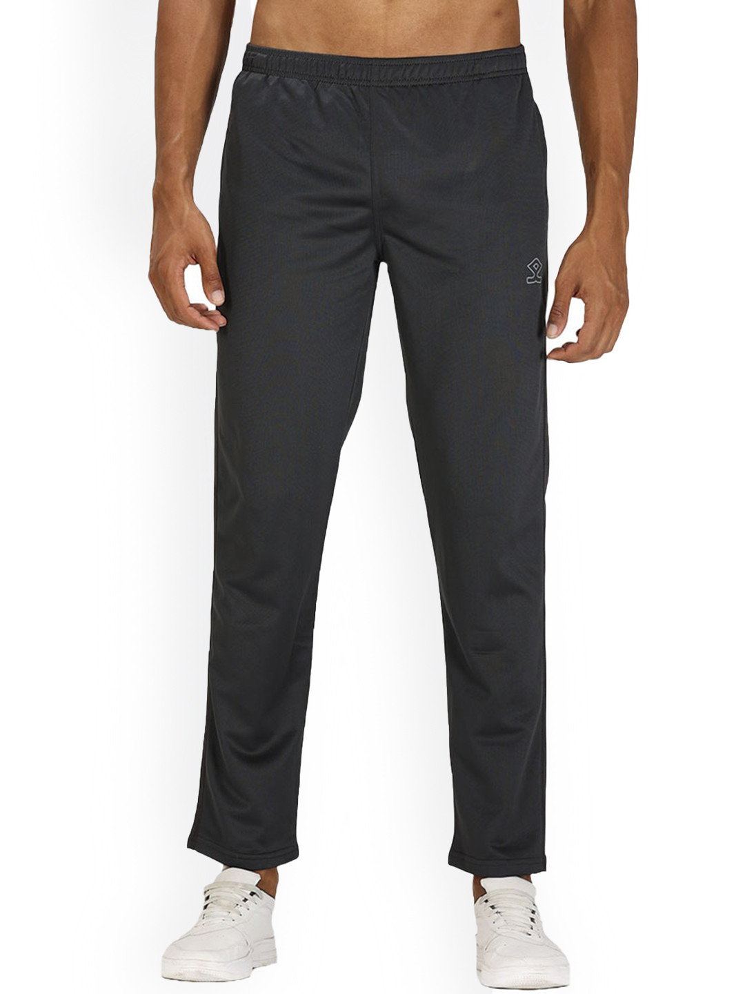 Shrey Men Mid-Rise Plain Knitted Chinos Trousers