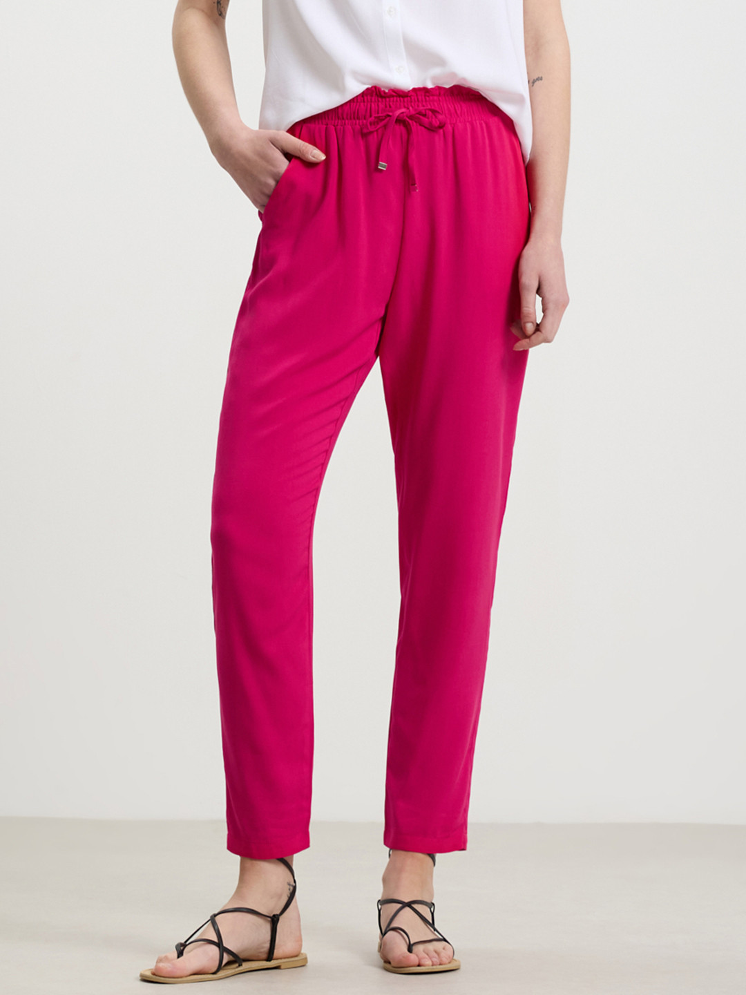 CALLIOPE Women High-Rise Pleated Trousers