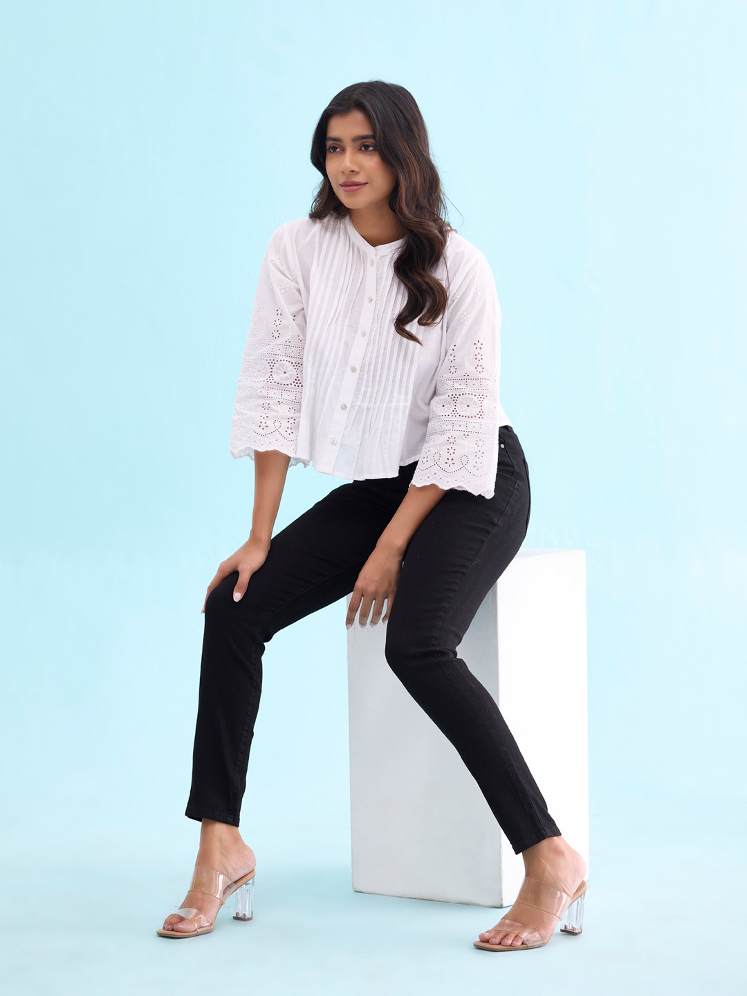 Go Colors Women Clean Look Skinny Fit Mid Rise Jeans