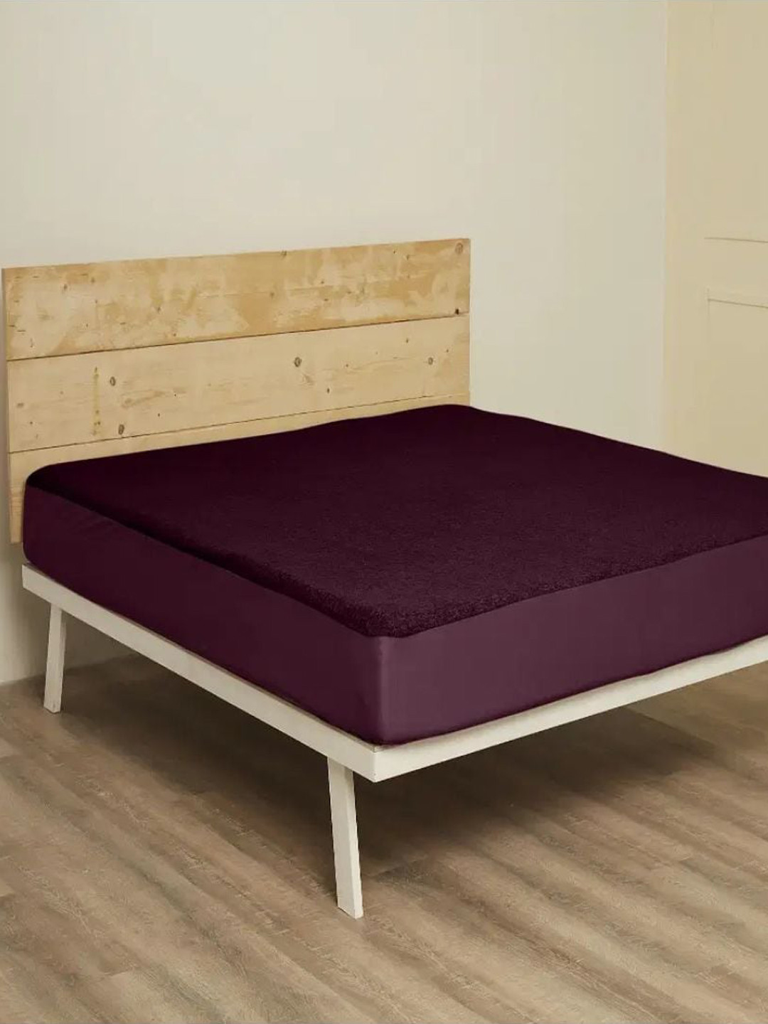 wakefit Purple Ultra Soft Waterproof Double Queen Mattress Protector