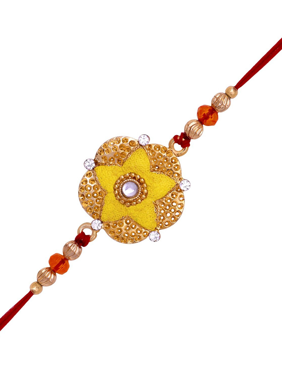 Mahi Meenakari Floral Rakhi