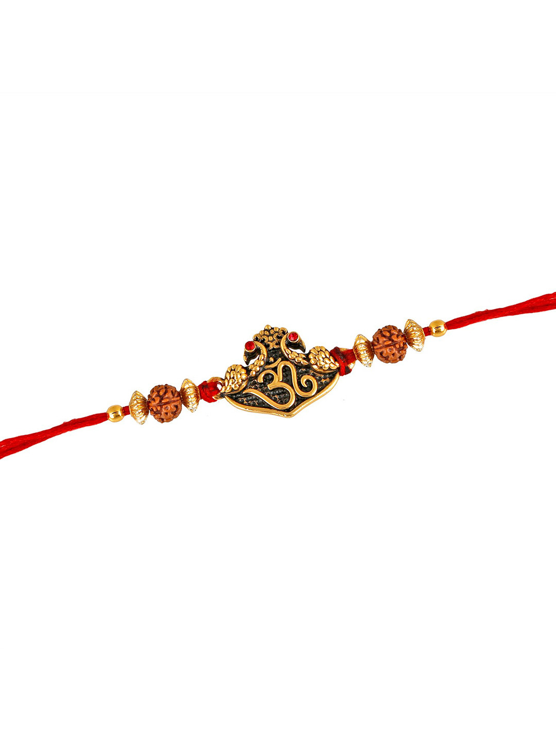Mahi Om Rudraksh Designed Thread Rakhi