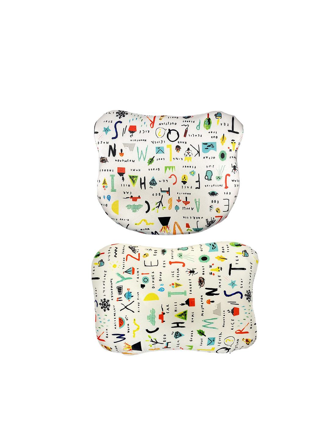 Sleepsia Beige Abstract Faux Velvet Adjustable Set of 2 Medium Memory Foam Sleep Pillow-4.5 x 22 x 27 cm