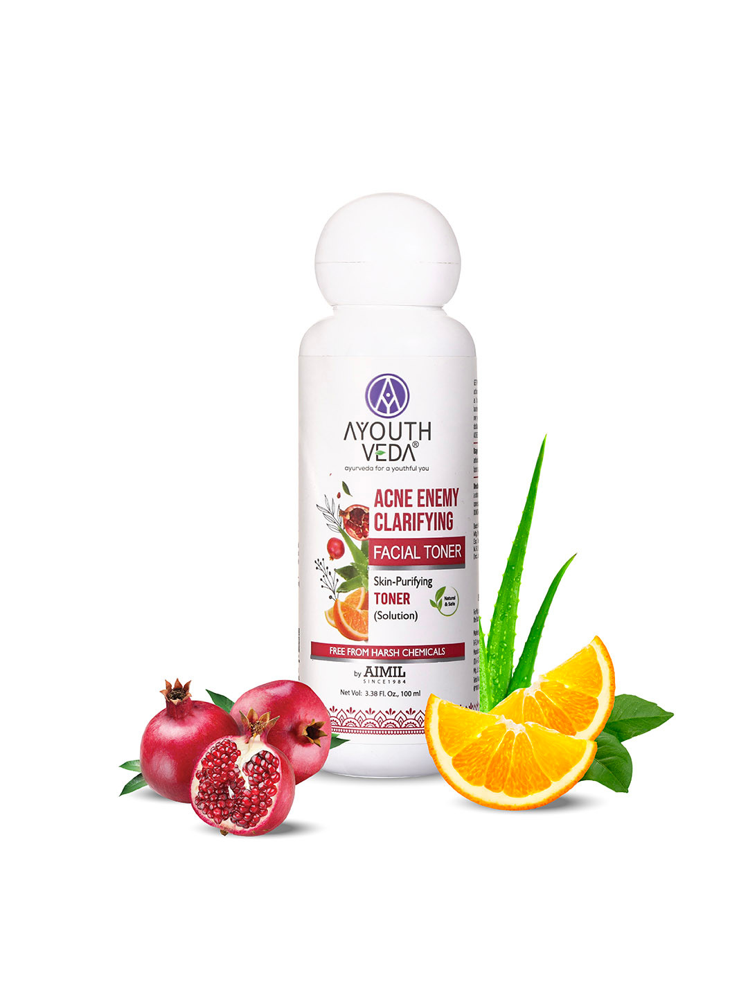 AYOUTHVEDA Acne Enemy Clarifying Tightens Pore Facial Toner - 100 ml