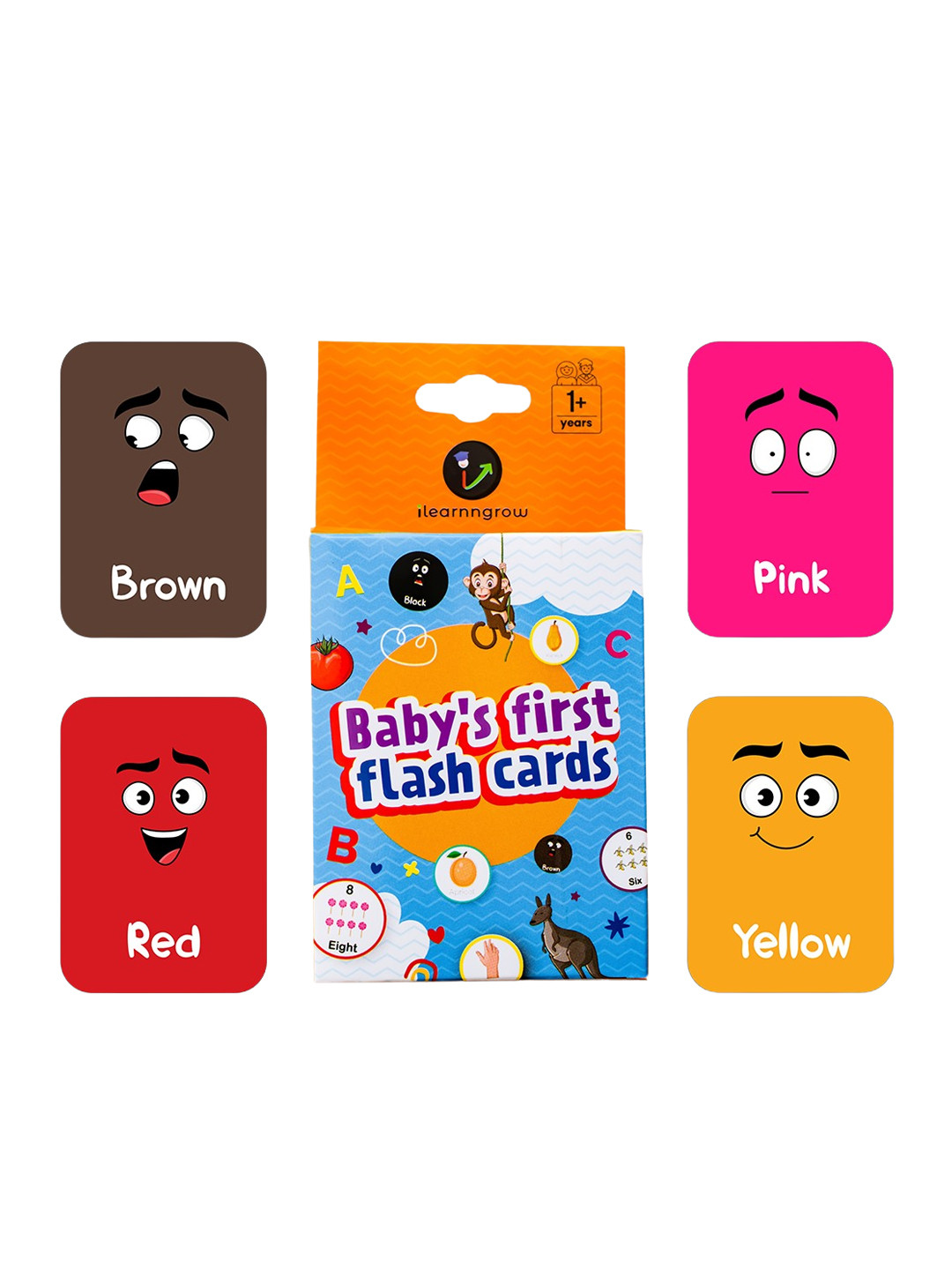 ilearnngrow 12-Pcs Skill Development Colours Flash Cards