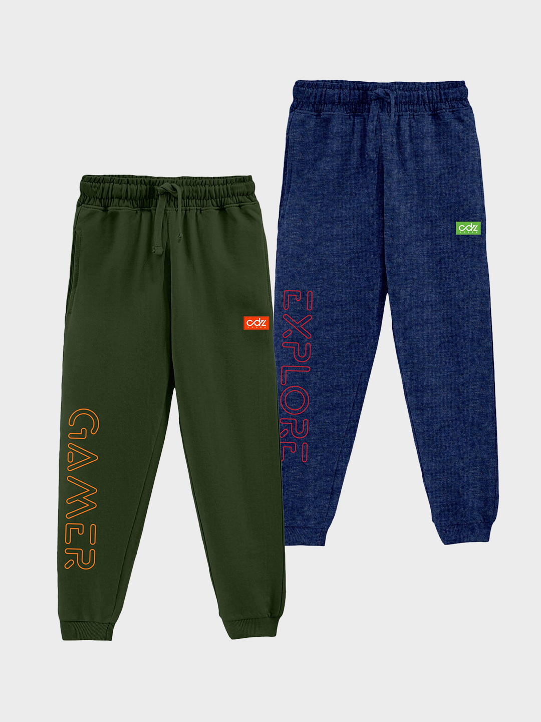 CODEZ Boys 2-Pcs Typography Printed Joggers