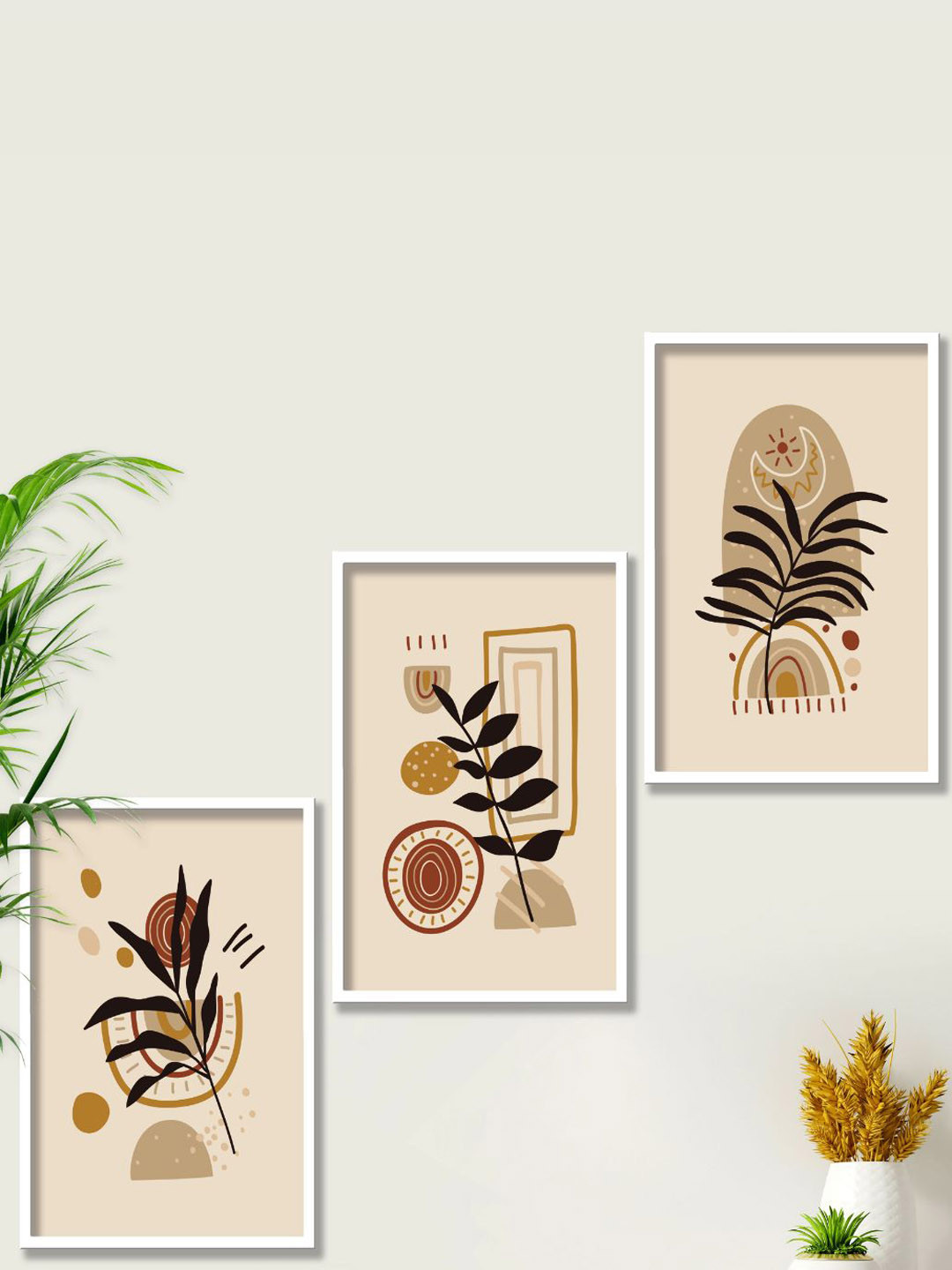 SAF Canvas Wall Rectangle Paintings Wall Art -31.5 x 13.5 In
