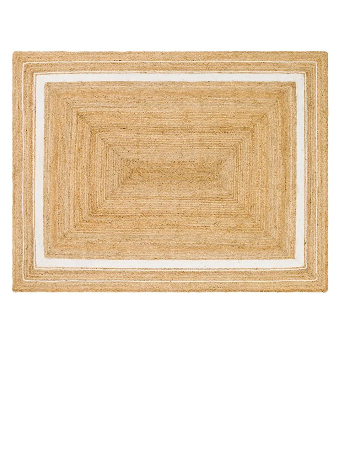 Art Avenue Lenard Brown & Beige Braided Jute Rectangular Rug