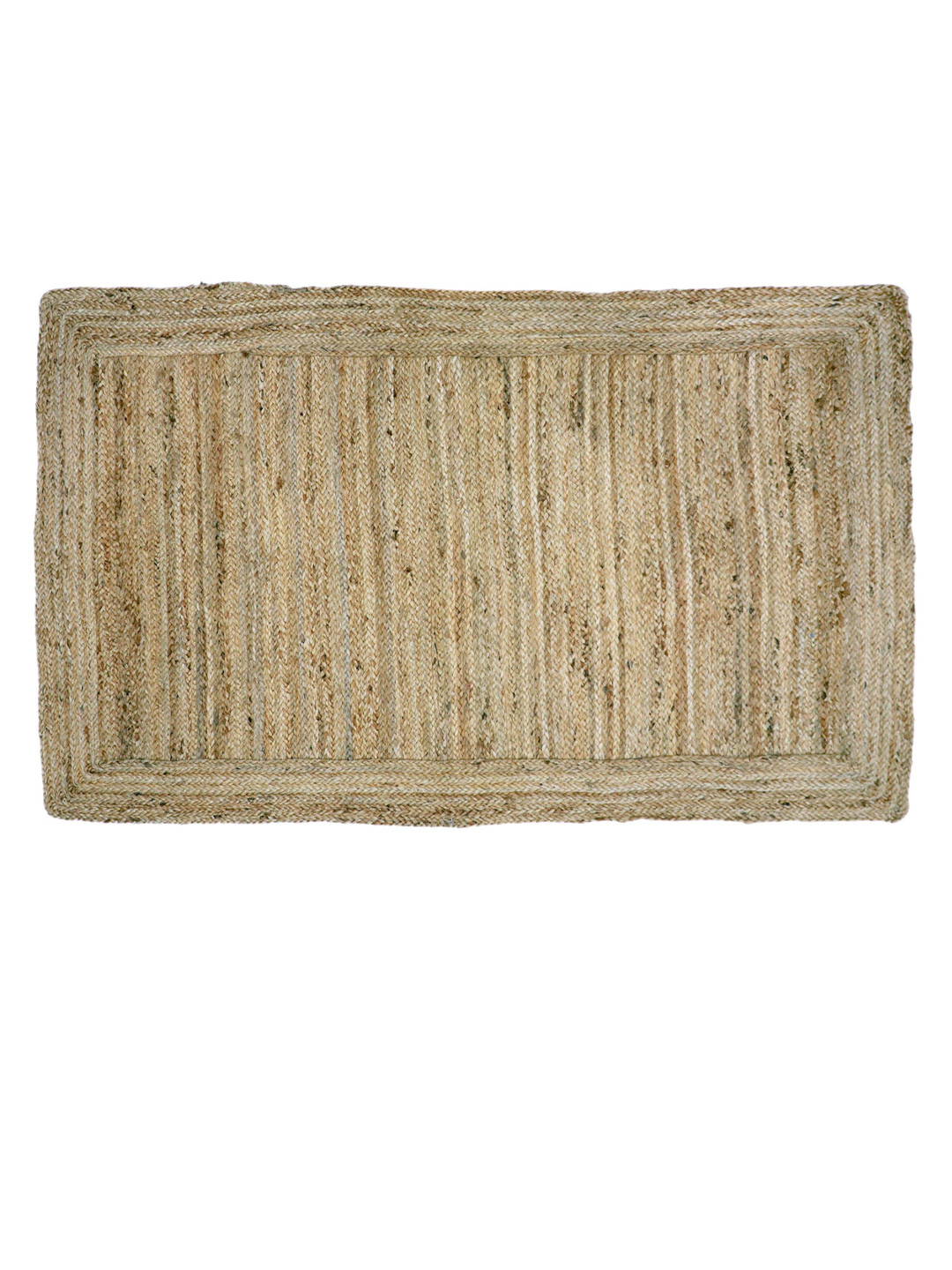 Art Avenue Crest Brown Braided Jute Rectangular Rug