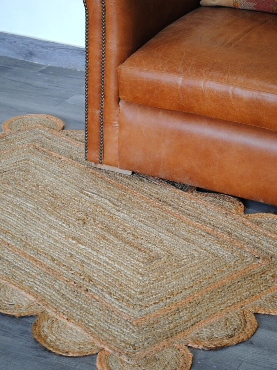 Art Avenue Camrose Brown Braided Jute Rectangular Rug
