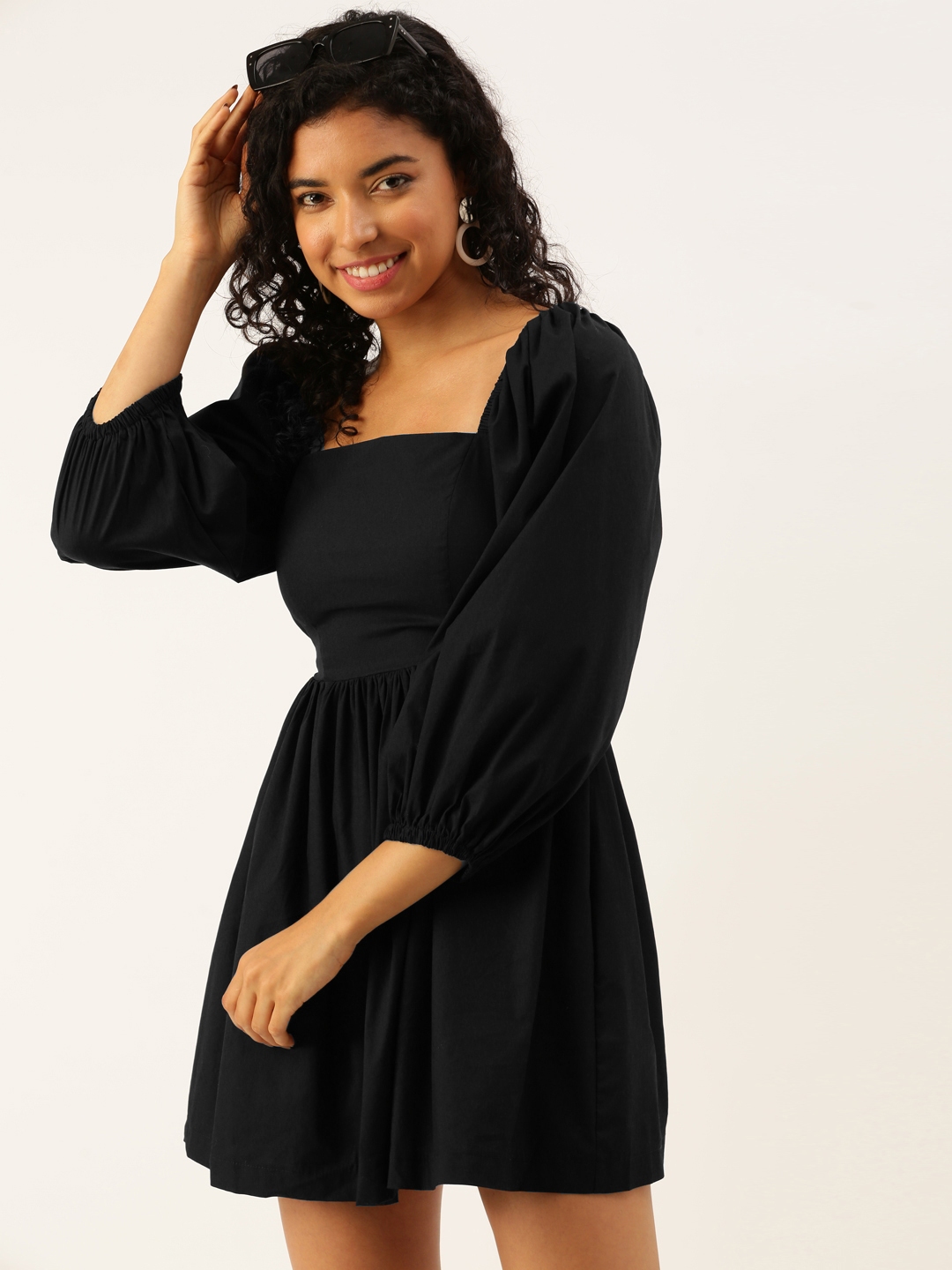 Forever 21 best sale puff sleeve dress