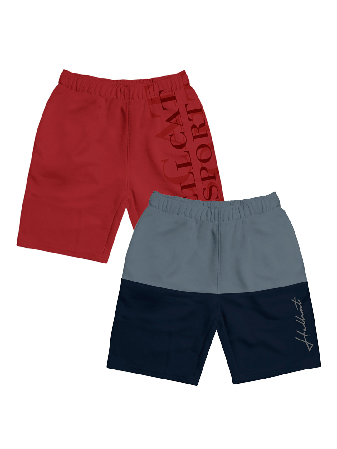HELLCAT Girls Pack Of 2 Mid Rise Shorts