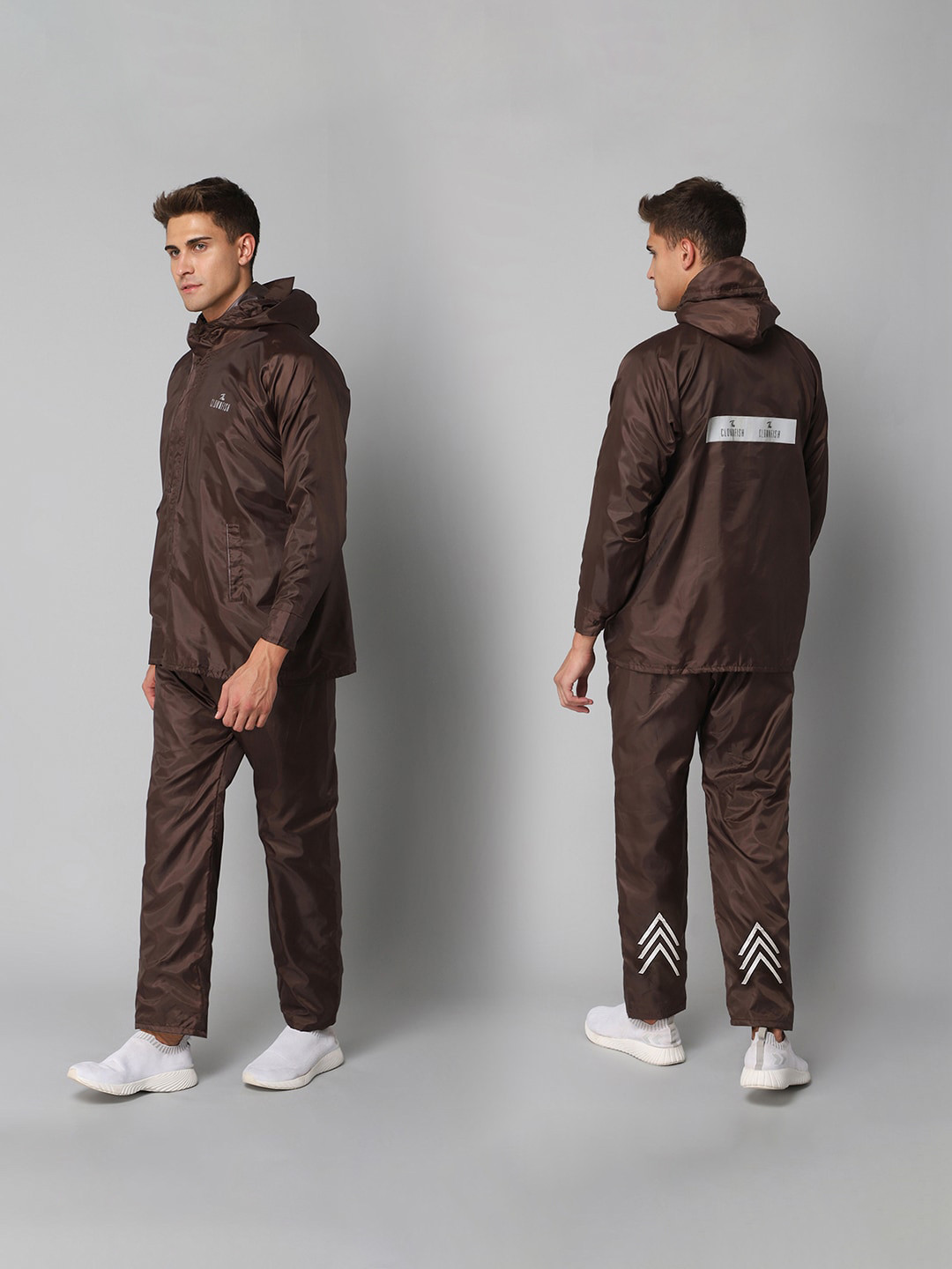 THE CLOWNFISH Prime Pro Waterproof Double Layer Hooded Rain Suit