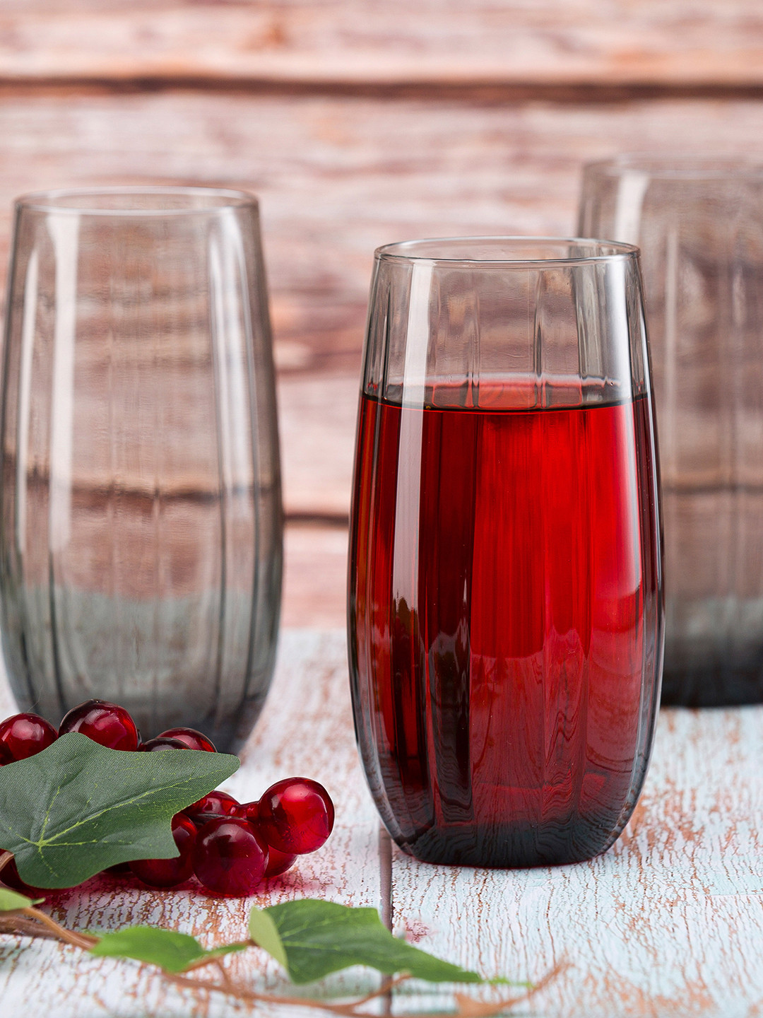 Pasabahce 4-Pcs Grey Water Or Juice Glasses - 500 ML Each