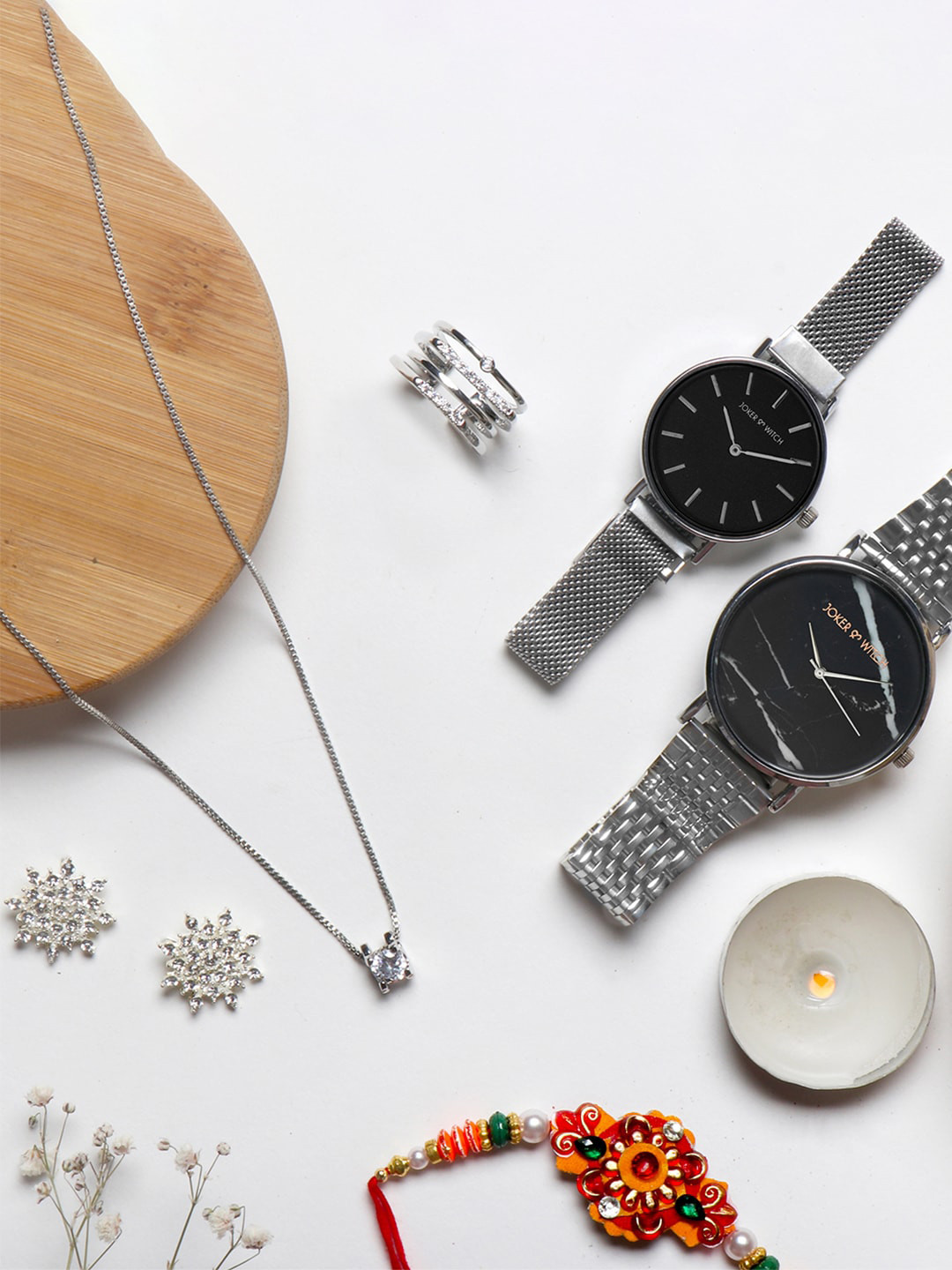 JOKER & WITCH Black Janelle Watch & Jewellery Gift Set