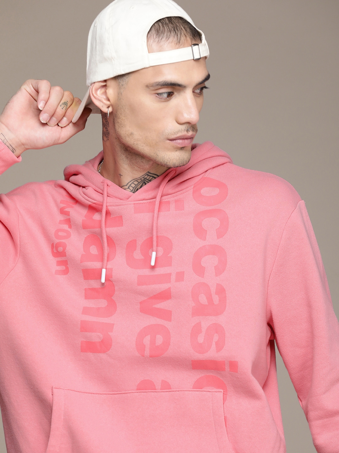 Buy WROGN Typography Printed Hooded Pullover Casual Sweatshirt Sweatshirts for Men 23581316 Myntra
