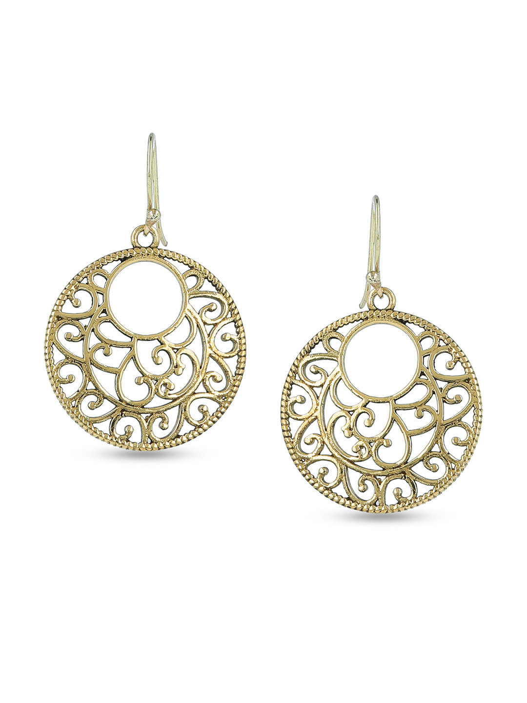 EL REGALO Circular Shaped Drop Earrings