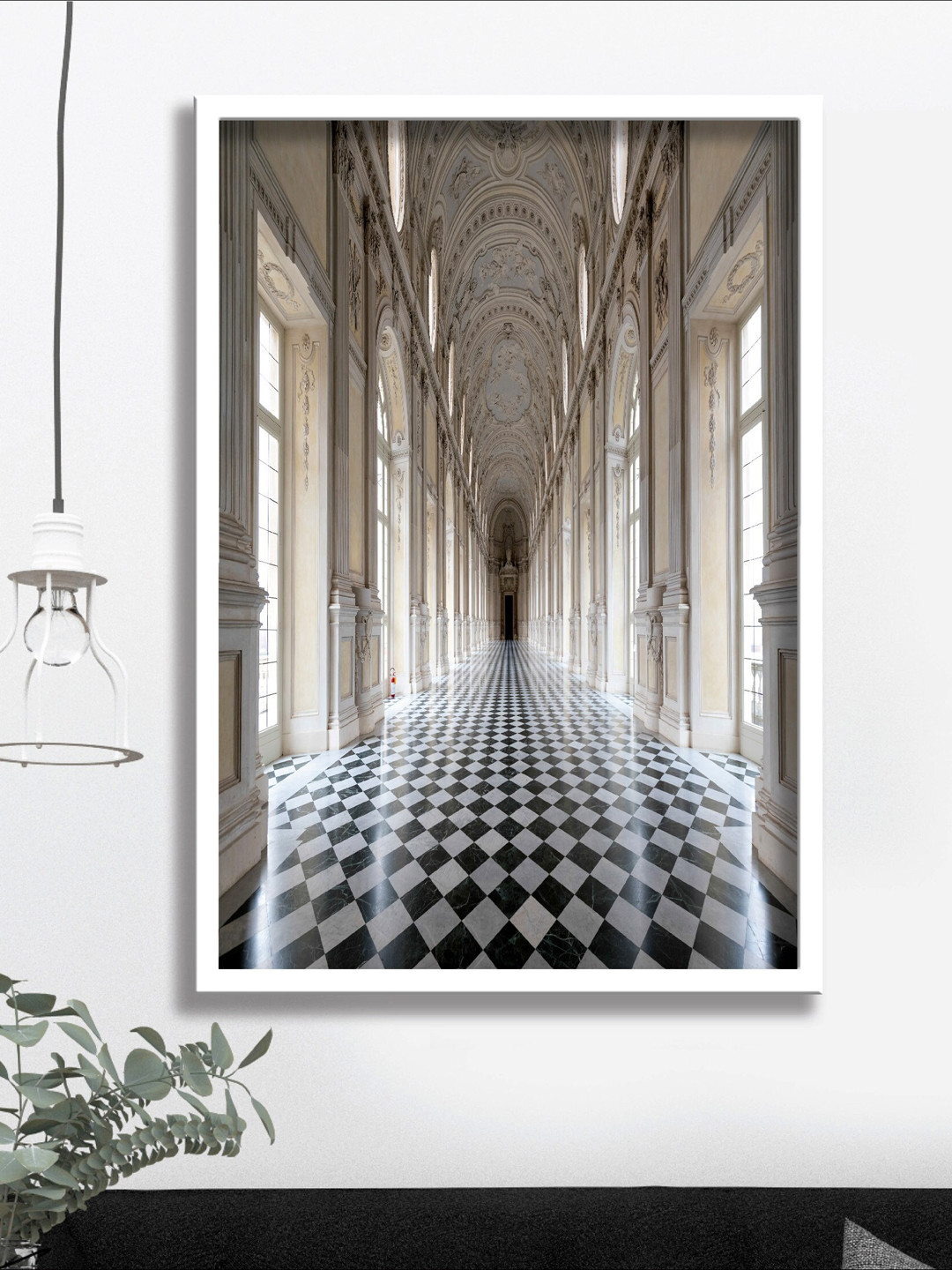 SAF Black & White Modern Art Framed Wall Art