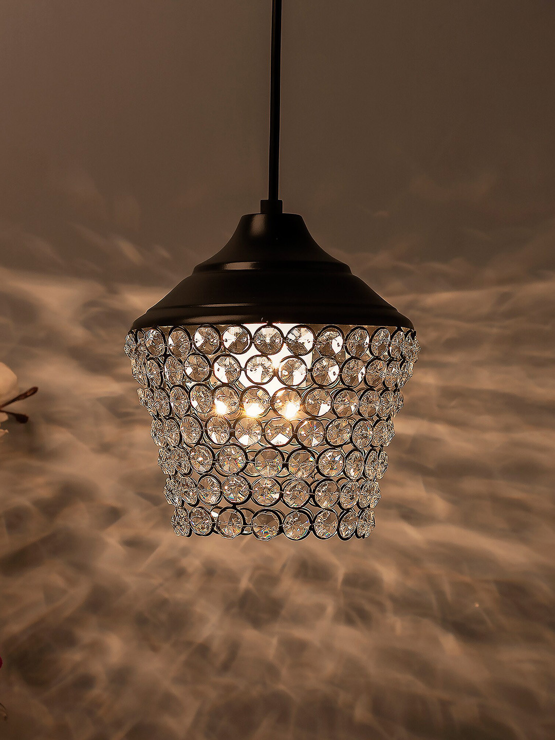 Homesake Black Crystal Pendant Ceiling Lamp