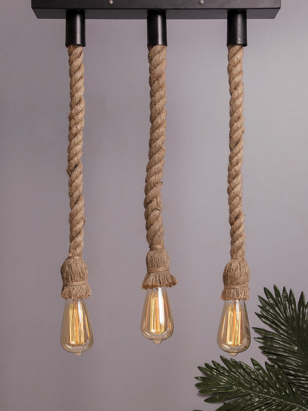 Homesake Black 3-Lights Linear Cluster Pendant Ceiling Lamp