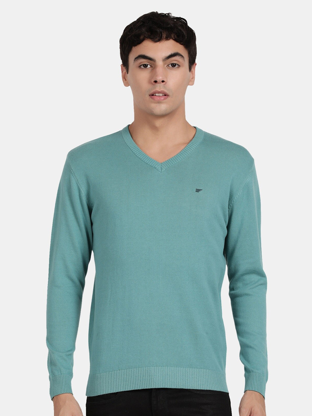 t-base V-Neck Cotton Pullover